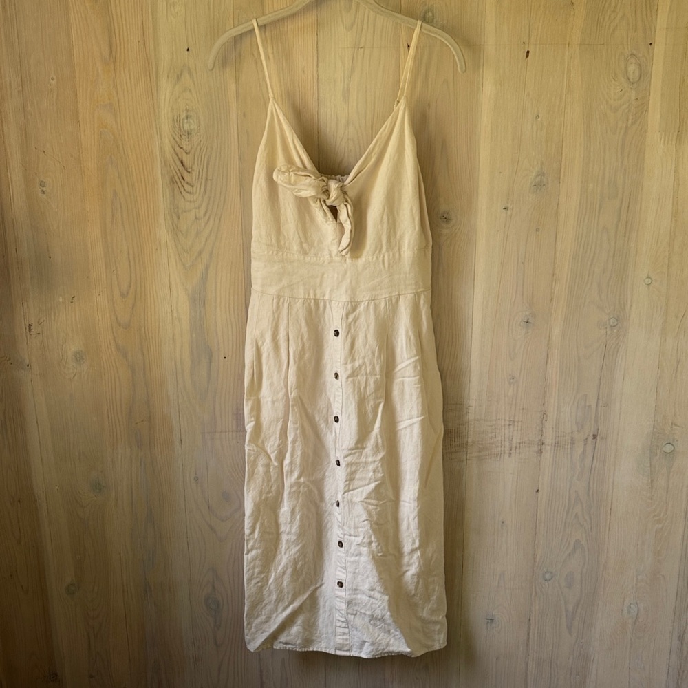 Express Linen Blend Dress Size M